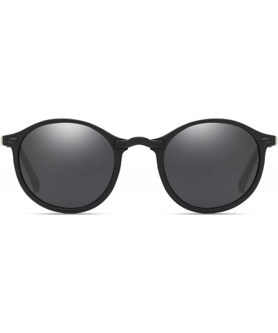 Goggle Vintage Women Men Polarized Sunglasses Round Retro Rivet Frame Sun Glasses Goggle Eyewear UV400 Gafas De Sol - C7197A2...