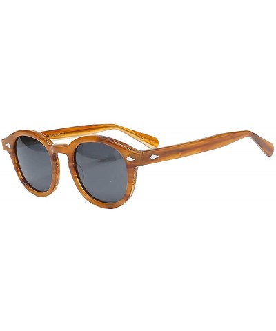 Oval Captain Plastic Sunglasses Fashion Gradation - C12 - CV18ZLGRRSL $58.23