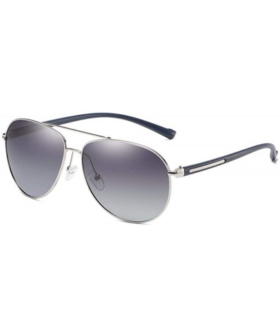 Aviator Sunglasses Men's Polarizing Sunglasses Classic Toad Lens Polarizing Sunglasses Driving Glasses - F - CX18QO3TE27 $31.08