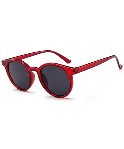Square MOD-Style Cat Eye Round Frame Sunglasses A Variety of Color Design - S09 - CR189OKAC68 $39.19