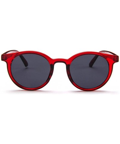 Square MOD-Style Cat Eye Round Frame Sunglasses A Variety of Color Design - S09 - CR189OKAC68 $20.93