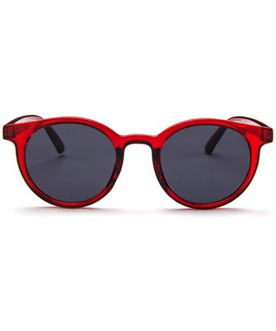 Square MOD-Style Cat Eye Round Frame Sunglasses A Variety of Color Design - S09 - CR189OKAC68 $20.93