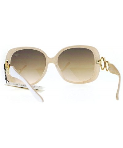 Square Womens Designer Fashion Sunglasses Square Rhinestone Decor UV 400 - White - C9186OTNAY4 $14.37