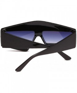 Oversized Fashion Star Sunglasses Men Women - UV400 Protection Eyewear with Case - Red - CW18DLY0I6Y $20.52