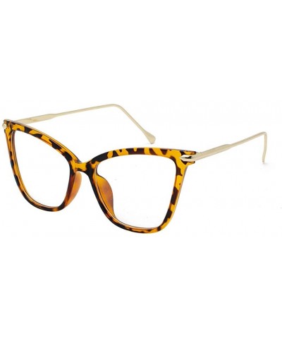 Round Cat Eyes Sunglasses For Women Full Frame sunglasses Round Mirrored Lens Men Retro Sunglasses - Yellow - CB18UGIOMX0 $14.51