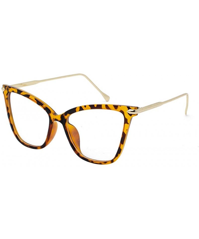 Round Cat Eyes Sunglasses For Women Full Frame sunglasses Round Mirrored Lens Men Retro Sunglasses - Yellow - CB18UGIOMX0 $6.12