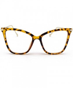 Round Cat Eyes Sunglasses For Women Full Frame sunglasses Round Mirrored Lens Men Retro Sunglasses - Yellow - CB18UGIOMX0 $6.12