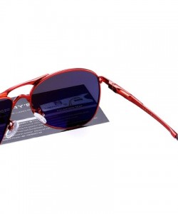 Aviator Men Classic Pilot Sunglasses HD Polarized Shield Sunglasses for Mens Driving UV400 Protection S8175 - Gold&red - C212...