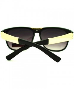 Square Unisex Fashion Sunglasses Stylish Designer Square Shades - Black - CI11Q0P5S53 $8.11