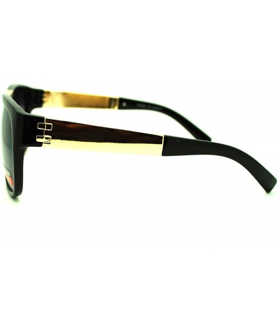 Square Unisex Fashion Sunglasses Stylish Designer Square Shades - Black - CI11Q0P5S53 $8.11