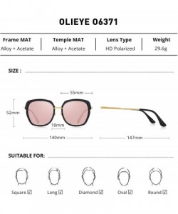 Oversized Vintage Oversized Shield Frame Women's Polarized Sunglasses Holiday Sunglasses for Women with Gift Box O6371 - C918...