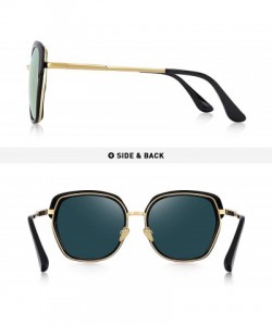 Oversized Vintage Oversized Shield Frame Women's Polarized Sunglasses Holiday Sunglasses for Women with Gift Box O6371 - C918...