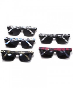 Square Eye-Catching Function Polarized Sunglasses for Men Matte Black Frame Fit Skull Zipper Case C11 - CU194O6MS6C $21.99