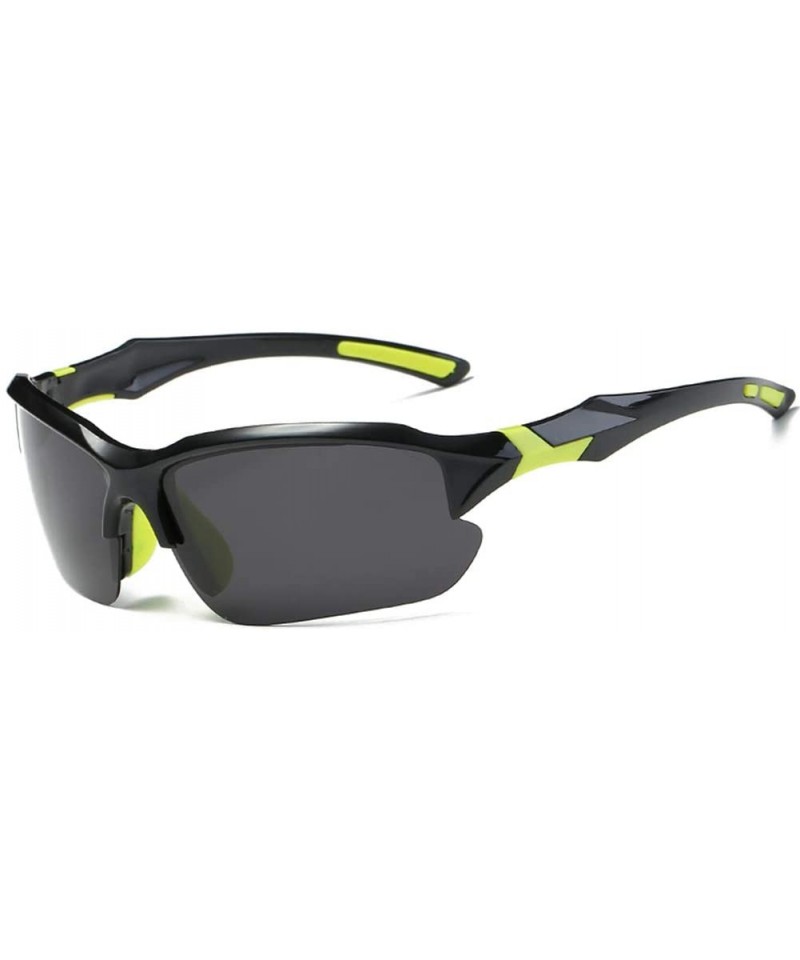 Sport Polarized Sunglasses Baseball Color Changing - Polarized Black Ash (Yellow Leg) - CE18OWM8ZQY $17.17