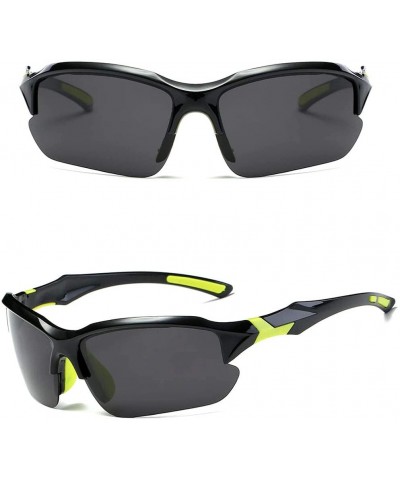 Sport Polarized Sunglasses Baseball Color Changing - Polarized Black Ash (Yellow Leg) - CE18OWM8ZQY $17.17