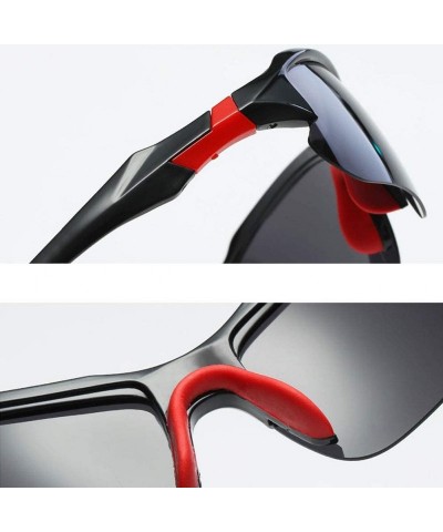 Sport Polarized Sunglasses Baseball Color Changing - Polarized Black Ash (Yellow Leg) - CE18OWM8ZQY $17.17