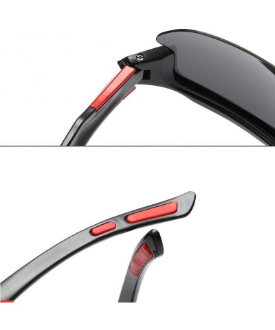 Sport Polarized Sunglasses Baseball Color Changing - Polarized Black Ash (Yellow Leg) - CE18OWM8ZQY $17.17