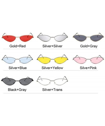 Cat Eye Cute Sexy Cat Eye Sunglasses Women Retro Small Black Red Pink Cateye Sun Glasses Female Vintage Shades For Women - CB...