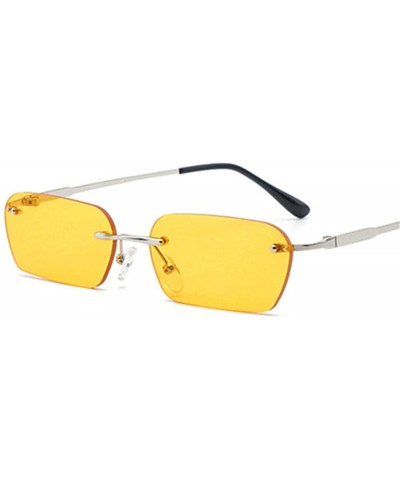 Cat Eye Sunglasses Women Vintage Cat Eye sun Glasses Men Retro Small Yellow Glass UV400 - As Picture - CU18W7YEMD5 $27.02