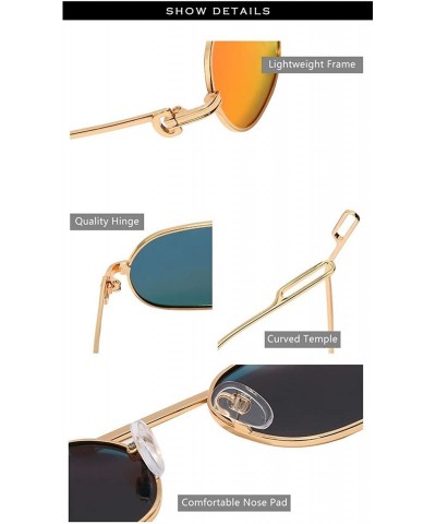 Oval Polarized Oval Sunglasses for Men and Women Summer Eyewear UV400 - C5 - CV190DLNK3N $15.20