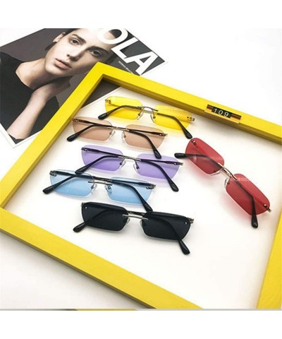 Cat Eye Sunglasses Women Vintage Cat Eye sun Glasses Men Retro Small Yellow Glass UV400 - As Picture - CU18W7YEMD5 $27.02