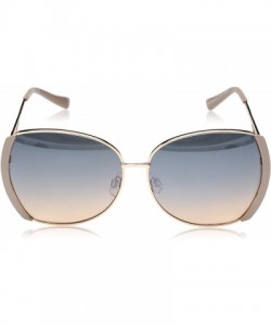 Round Women's R703 Round Sunglasses with Vented Temple & 100% UV Protection - 57 mm - Rose Gold/Nude - CV180SRW4NE $94.02