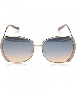 Round Women's R703 Round Sunglasses with Vented Temple & 100% UV Protection - 57 mm - Rose Gold/Nude - CV180SRW4NE $38.91