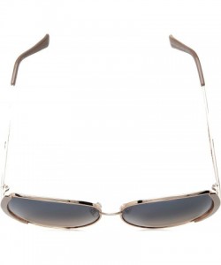 Round Women's R703 Round Sunglasses with Vented Temple & 100% UV Protection - 57 mm - Rose Gold/Nude - CV180SRW4NE $94.02