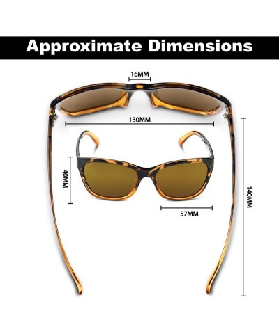 Sport Ripple Polarized Sunglasses- Black Fade Frame - Tortoise Fade Frames/Amber-Gold Mirror Lenses - C718IIHW4HC $29.67