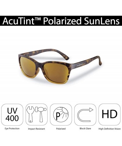 Sport Ripple Polarized Sunglasses- Black Fade Frame - Tortoise Fade Frames/Amber-Gold Mirror Lenses - C718IIHW4HC $29.67