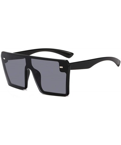 Oval OVERSIZED Square Sunglasses-Fashion Polarized Shade Mirror-Classic Decor Lens - D - CW1905YH5U0 $67.89