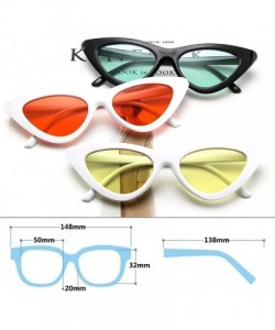 Goggle Cat Eye Sunglasses Vintage Mod Style Retro Sunglasses - Black Blue - CC18CMYY9GU $17.81