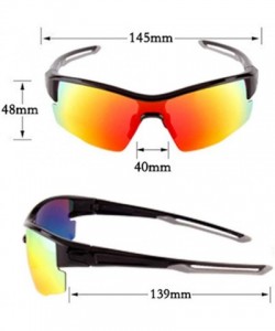 Sport Windproof Polarized Riding Sunglasses With 3 Changeable Lenes for Sports Bike Motorcycle Bicycle - Gun Ash - C018RZNLZA...