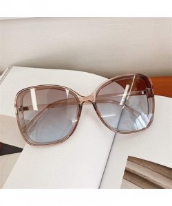 Round Oversized Sunglasses for Women Shades Big Round Sun Glasses Eyewear UV400 - Black Black - CG1906G3IZL $10.74
