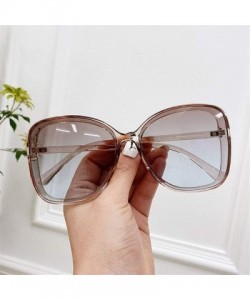 Round Oversized Sunglasses for Women Shades Big Round Sun Glasses Eyewear UV400 - Black Black - CG1906G3IZL $10.74