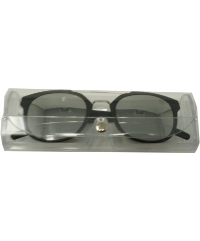 Sport Vintage Retro Top Crossbar Flat Lens - Big Matte Black / Silver Mirror Lens - CW1859ZYW72 $14.03