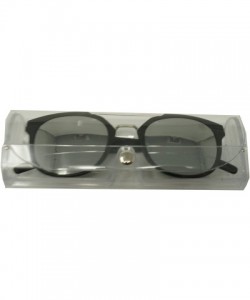 Sport Vintage Retro Top Crossbar Flat Lens - Big Matte Black / Silver Mirror Lens - CW1859ZYW72 $14.03