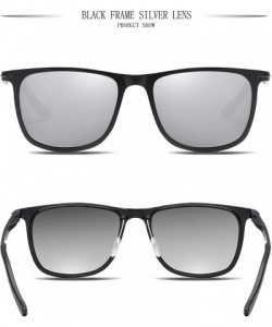 Rectangular Fashion Driving Polarized Sunglasses for Men UV400 Protection Men's Sports Fishing Golf Sunglasses - CI18T3YG5EG ...
