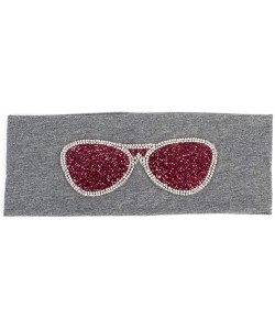 Sport Plain Stretch Headb s Sunglasses Elastic Flat Headb Rhinestones Hair B - Dark Grey-19 - CQ18T04X23R $28.17