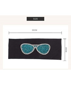 Sport Plain Stretch Headb s Sunglasses Elastic Flat Headb Rhinestones Hair B - Dark Grey-19 - CQ18T04X23R $28.17