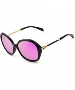 Oversized Fashion Oversized Polarized Sunglasses for Women UV400 Rhinestone Design Sun Glasses for Driving Outdoor - CB18EK7H...