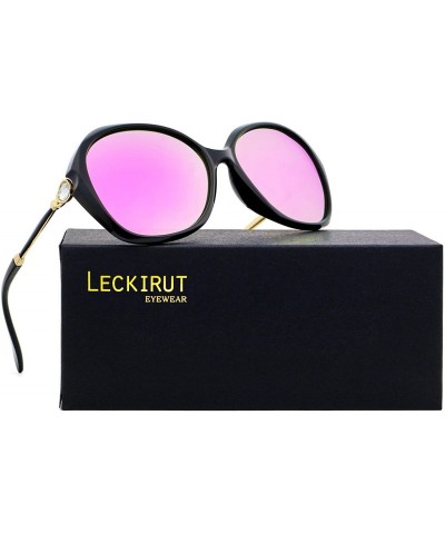 Oversized Fashion Oversized Polarized Sunglasses for Women UV400 Rhinestone Design Sun Glasses for Driving Outdoor - CB18EK7H...