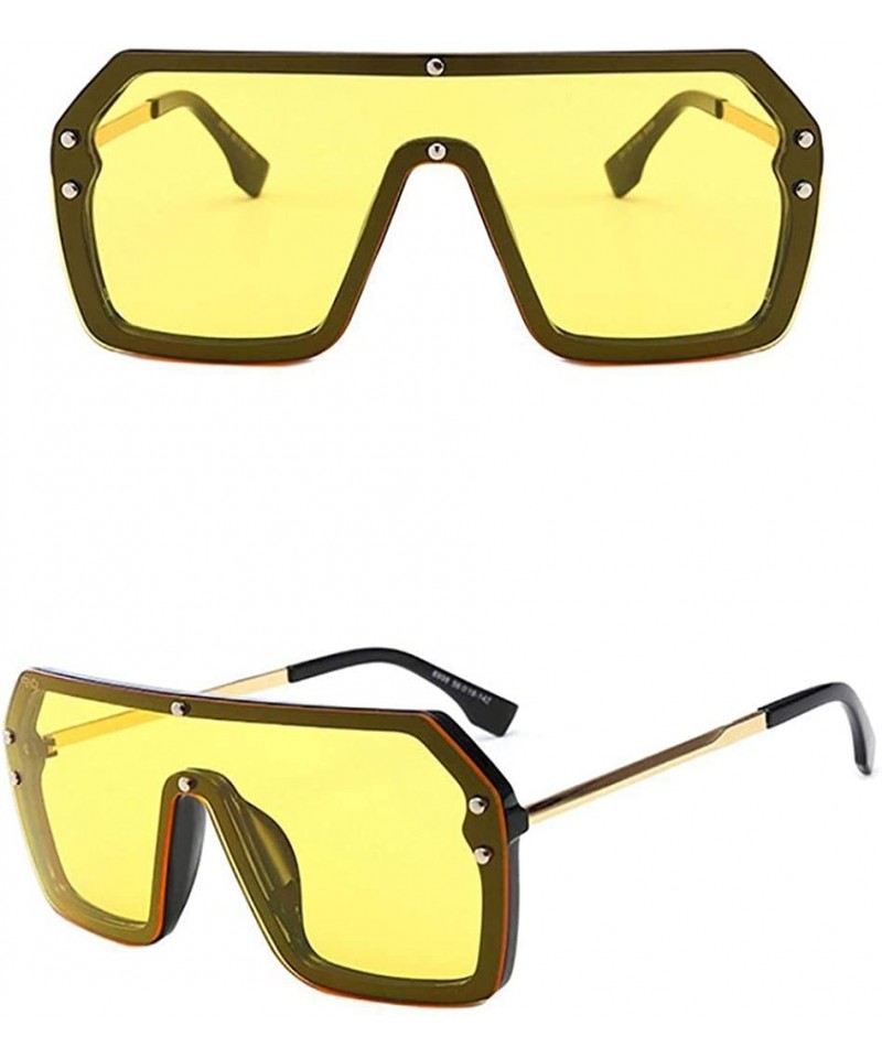 Women Retro Style Sunglasses Fashion Metal Square Frame Color Lens ...