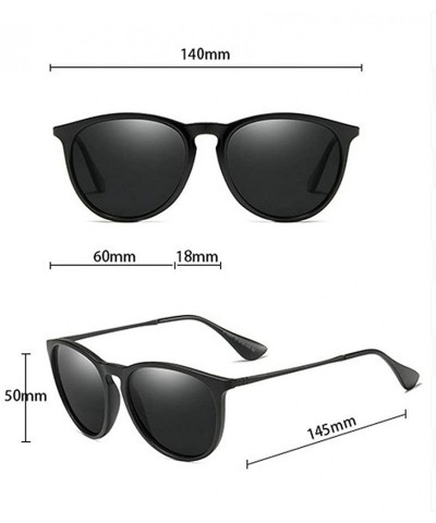 Round new custom myopia polarized sunglasses TR fashion classic unisex outdoor driving sunglasses - C718UQTOZL2 $20.15