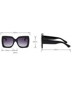 Oversized Polarized Sunglasses Protection Female Fashionwear - G - C118YSLKS38 $7.59