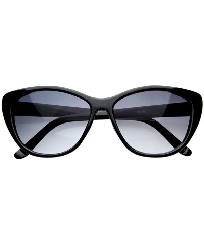 Cat Eye Vintage Inspired Cat Eye Sunglasses (Black Lavender) - C4116Q2JX4H $12.23