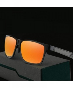 Oversized Aluminum Men's Polarized Mirror SunGlasses Male Driving Silver Whitemercury - Black Blackgray - CT18YNDDW67 $39.89