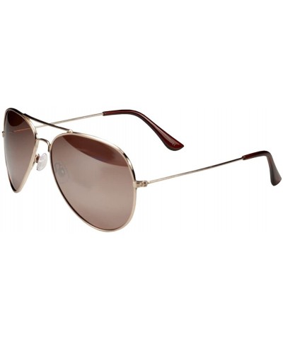 Sport CLEARANCE!!! AV99 Aviator Sunglasses - Copper Gold - C411EAUQGXH $12.43