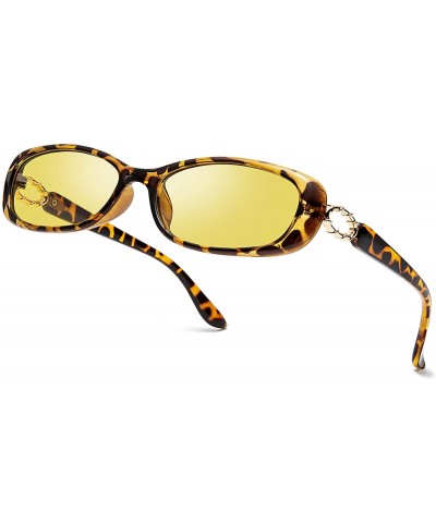 Oval Rectangle Sunglasses for Women Polarized Photochromic Glasses Small Oval Computer Eyeglasses - Tortoise - C8194UD0G95 $3...
