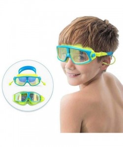 Goggle Youth Children Goggles Children Big Box Swimming Goggles Waterproof Anti-Fog - Rose Red + White - CP18YYYOA0Y $33.28